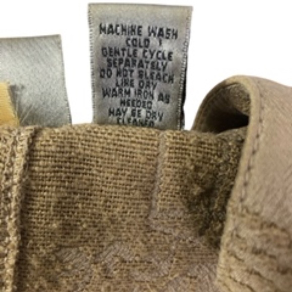 Chico's Nehru Collar Loop Buttons Oriental Textured Print Jacket Size 2 - Picture 6 of 7